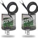 LED Flasher Relay 2 Pins 12V (Pack of 4) - Heavy Duty Turn Signal Flasher Relay with Ground Wire for Automobile and Motorcycle