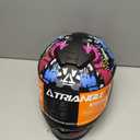 TRIANGLE Kids Motorcycle Helmets Youth Full Face Helmet Lightweight with 2 Visors DOT Approved Large