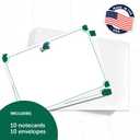 2 x Desert Cactus Tulane University Notecards 10 Pack Stationery Cardstock Green Wave Includes Envelopes Memo Party Thank You (Notecard 4a)