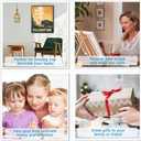 4 Pack Paint by Numbers for Adults with Framed Canvas - with Wooden Easel, National Park Paint by Number on Canvas, DIY Landscape Acrylic Oil Painting Kits with Brushes for Home Wall Decor 8x12 inch