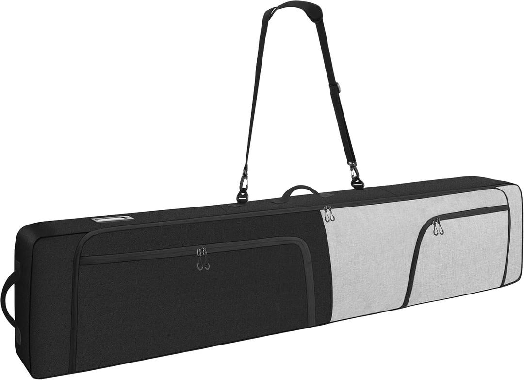 Padded Snowboard Bag Store & Transport Snowboards/Skis Up to 65 Inches, Ski Bag Waterproof Snowboard Bag for Air Travel