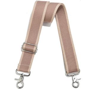 Wide Purse Strap Adjustable Replacement Crossbody Bag Strap Silver Hardware Shoulder Straps (Silver Hardware-color Block-815)