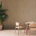 A.S. Cration Wallpaper Wood Panels - Brown, Beige - Striped Wood Wallpaper 395.99in x 20.87in Made in Germany - 391091