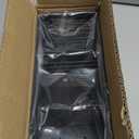 Utensil Holder, Upgrade Stainless Steel Utensil Drying Rack with Automatic Drain Tray for Kitchen Counter, Silverware Cutlery Organizer for Spoons, Forks, Knifes, Chopsticks (Black)