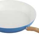 GoodCook Healthy Ceramic Titanium-Infused 12 Fry Pan, Light Blue Induction Cookware, Nonstick Cooking Pan, Frying Pan Skillet for Eggs, Meats, Vegetables, Sauces, Warming Tortillas
