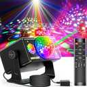 caivimvn Party Lights, DJ Disco Light Disco Ball Light Sound Activated Strobe Stage Lights for Parties Birthday Christmas Gift Wedding Karaoke KTV Bar Club Pub Dance Home Room Halloween Decorations