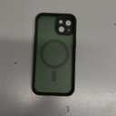 TOCOL Magnetic for iPhone 14 Case, Upgraded Full Camera Protection, Compatible with Magsafe, Drop Protection, Translucent Matte Back Bumper Phone Cover 6.1-Inch (Alpine Green)