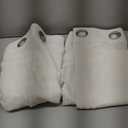 H.VERSAILTEX Linen Curtains Flax Linen Blended Curtain Panels for Living Room/Bedroom Semi Sheer Privacy Curtains 108 inch Length 2 Panels Set Nickel Grommet Window Drapes, Natural