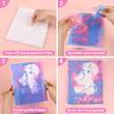 GDLYXJ Gender Reveal Art Painting Set; Creative Baby Reveal Game Props; Memorable Party Favors (boy)