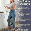 Ophanie Kitchen Mats for Floor,3/4 inch Thick,20x39 Anti Fatigue Cushioned Mat,Kitchen Rugs,Waterproof,Comfort Ergonomic Standing Mat for Office,Home,Sink with 99+ Pairs of Anti-Slip Bottom Ridges