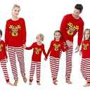 Benaive Matching Family Christmas Pajamas Set Holiday Pjs for Women Men Sleepwear (Multicolor, Reindeer, 6)