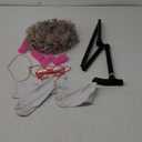 Old Lady Costume for Kids Girls 100 Days of School Costume, Granny Grandma Dress Up for Girls, L: 8~10 Years