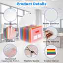 White Accordion File Organizer 13 Pocket Expanding File Folders Monthly Bill Receipt Tax Organizer, Letter A4 Size Documents Holder with Tabs for Work,Back to School,Home,Office