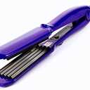 MBHAIR Ceramic Crimper Iron for Volumizing Fluffy Hairstyle, Corrugation Crimper Hair Iron, Anti Static Ceramic Hair Crimping Iron Adjust Temperature (Purple)