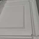 LEVOWAY 12-Pack PVC Drop Ceiling Tiles, 24 x 24in White 2'x2' Glue Up Ceiling Panel Cover 48 Sq.Ft