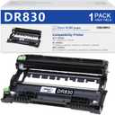 DR830 Drum Unit High Yield Replacement for Brother DR-830 Drum Unit Black 1 Pack HL-L2400D HL-L2460DW HL-L2405W HL-L2465DW HL-L2480DW DCP-L2640DW MFC-L2820DWXL MFC-L2820DW Printer (Not Toner)