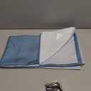 jinchan Small Stall Shower Curtain 36x72 Inches Ombre Ocean Blue Striped Shower Curtains for Bathroom Nautical Gradual Color Waterproof Fabric Minimalist Modern Neutral with 7 Hooks