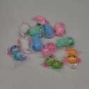 Meooeck 12 Pack Stress Relief Axolotl Toys Stress Glitter Axolotl Starfish Sugar Balls Relaxing Sensory Fidget Toy Relieve Anxiety Squeeze for Birthday Party Supplies Goodie Bag Stuffers (Cute)