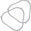 2 Pack 7.48 in W11252182 Microwave Turntable Ring Replacement for Whirlpool with Rollers 8206227 Microwave Glass Tray Support Holder for Whirlpool Microwave Inner Ring Accessories Parts