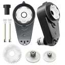 2Pack 1.9cm/0.74in 24V RS555 40000RPM Fast Drive Motor Gearbox for Power Wheels Motor Upgrade,1.6cm/0.61in High Speed Steel Gears Motor Gearbox for Kid's Ride on Toys Car Replacement Parts,18V 20V