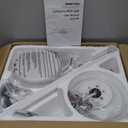 Ohniyou Ceiling Fans with Lights, 52'' Low Profile Ceiling Fan with Light and Remote/APP Control, Modern Flush Mount Ceiling Fan for Indoor Bedroom Living Room, Dimmable, Qiuet DC Motor, Silver