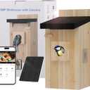 Bird House with Camera, 5MP Smart Birdhouse Camera with Solar Powered, Bird Box Camera for Families, Motion Detection & 32GB SD Card, Watch Bird Nesting & Hatching in Real Time, Ideal Gift for Friends
