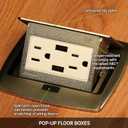 2 x Leviton Replacement Cap with O-Ring for Floor Box Assembly, 5249-CAP