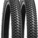 YUNSCM 2-PCS 18" Mountain Bike Tires 18 x 1.95/53-355 Compatible with 18x1.95 18x2.0 Bicycle Tires (Y-1017)