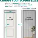 Magnetic Screen Door 30x80 Inch, Heavy Duty Door Screen Mesh with Magnetic Closure, Easy Install Hands-Free Screen for Sliding & Front Door, Pet & Kid Friendly, Keep Bugs Out