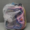 9 Packs Toy Storage Bags with Labels, 11.8x8.7x3.9In Large PVC Reusable Clear Board Game Storage with Zipper, Travel Waterproof Organizer Bags for Building Blocks, Puzzle, Books, Stationery