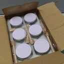 6 oz 6 Pack Hexagon Glass Honey Jars, Glass Jars with White Lids,Silver Bee Pendants,Wooden Honey Sticks,Small Tags,1.5m Jute Twine -Clear Hexagon Jars for Honey,Jams, Liquid