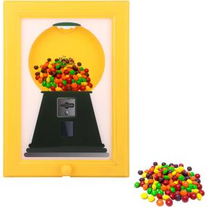 Handy Candy Frame, Candy Dispenser Picture Frame Wall Mount Creative Innovative Gumball Machine for Desk Countertop or Kids Adults Office Room Sweet Display