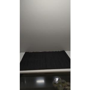 front door mat/rug, (23in x 34in), black, Velcro on each corner
