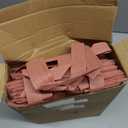 Sweetude 30 Pcs Thank You Gift Bags with Handles, Reusable Non Woven Foldable Goodie Bags Bulk for Graduation Teacher Appreciation Wedding Bridesmaid Favors(10 x 8 x 4 Inch,Leather Pink)