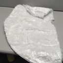 Sattiyrch Faux Fur Christmas Tree Skirt 36",White Xmas Decorations for 6ft Christmas Tree (White, 36in)