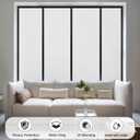 Coavas Window Privacy Film Frosted Glass Static Clings, Decorative Bathroom Door Privacy Film Day and Night, Heat UV Blocking Anti-Glare Frosting Stickers Renter Non-Adhesive, 35.4 x 78.7 Inch, White