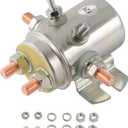 SPL6016 6 Terminal 12 Volt Solenoid 100 Amp Current Rating & Continuous Duty Replacement for Winch Golf Cart Ref 15-323, 15-386, 92-20172, 24401, 70-910