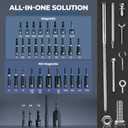 toolant 34 Piece SAE/Metric Nut Driver Set, Impact Driver Bit Set, Deep Nut Driver, Impact Socket Adapters, Wing Nut Driver, Tough Gift Case