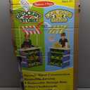 Melissa & Doug Wooden Grocery Store and Lemonade Stand - Reversible Awning, 9 Bins, Chalkboards