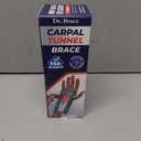 DR. BRACE Adjustable Wrist Brace Night Support for Carpal Tunnel, Doctor Developed, Upgraded with Double Splint & Therapeutic Cushion,Hand Brace for Pain Relief,Injuries,Sprains (S/M Left Hand, Black-Pink)