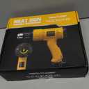 SEEKONE Heat Gun 1800W 122-120250- 650Fast Heating Heavy Duty Hot Air Gun Kit Variable Temperature Control Overheat Protection with 4 Nozzles for Crafts, Shrinking PVC, Stripping Paint(5.2FT)