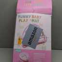 Pink Baby Play Mat, 7-in-1 Infant Gym Mat for Sensory and Motor Development, Washable & Portable Newborn Tummy Time Activity Mat for Home & Travel, Babies Gift for 0-3-6-9-12-18 Months