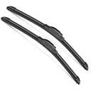 SCTIOANSN OEM Quality 22" + 20" Premium All-Seasons Auto Windshield Wiper Blades J-Hook(Set of 2)