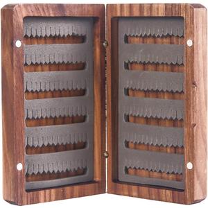 M MAXIMUMCATCH Maxcatch Black Walnut Wooden Fly Box Hand Made Premium Fishing Tackle Box