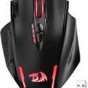 Redragon M913 MAX Wireless Gaming Mouse, 26000 DPI MMO Optical Mouse with 16 Programmable Buttons, BT & 2.4G Wireless, Software Supports DIY Keybinds (Black)