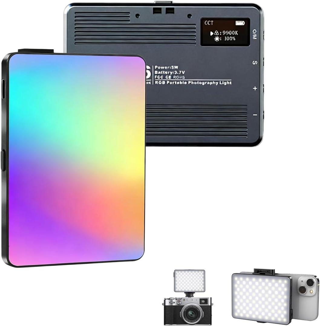 RGB Video Light, Portable LED Camera Light, Video Lighting