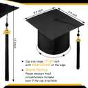 Berlune Child Size 2026 Preschool Grad Caps Bulk Kindergarten Graduation Cap Grad Hats with Metal 2026 Tassel for Preschool