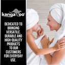 KANGAROO Bathroom Rugs, Chenille Soft Absorbent Bath Rug, Shaggy Shower Mat, Quick Dry Machine Wash Bathmat, Plush Carpet Mats for Tub, Bathtub and Room Home Decor Accessories, 24x17, Gray (Grey)