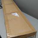 RUMOSE Matte Black Shower Panel Tower System, 5-Function Shower Faucet Set LED Light Rainfall Shower Head Digital Display with Massage Jets Tub Spout Shower Shelves, Stainless Steel, Wall Mount