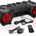 BOSS Audio Systems ATV30BRGB ATV Speaker System - 6.5 Inch Speakers, 1 Inch Tweeters, Built-in Amplifier, Bluetooth, Multi-Color Illumination